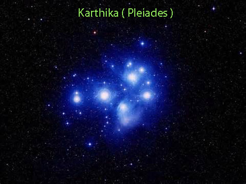 eastrovedica, seven rishies, ursa mjor,karthika, pleiades